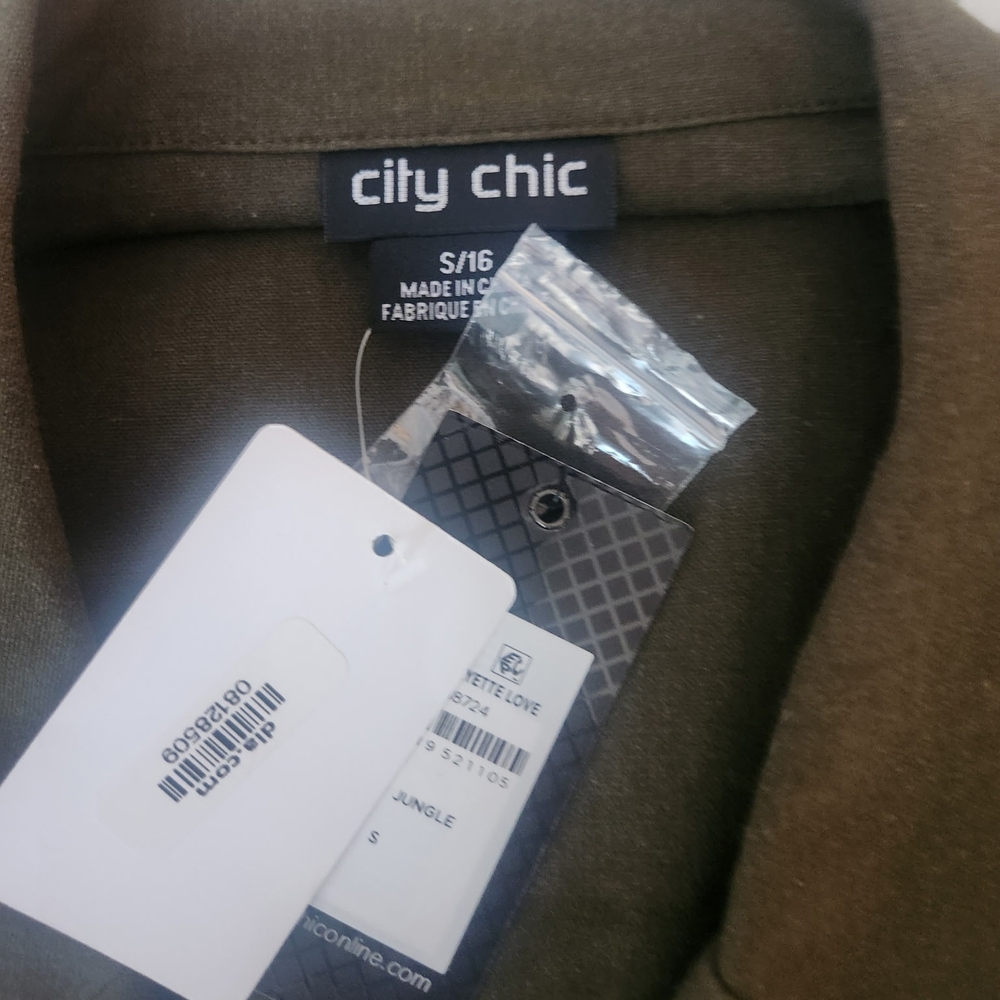 City Chic Olive Midi Dress - Picture 4 of 6